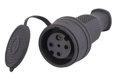 Трифазний роз'єм на кабель Lezard 332-0100-0203 (3Р+Е) 3х32А 380V Трифазний роз'єм на кабель Lezard 332-0100-0203 (3Р+Е) 3х32А 380V