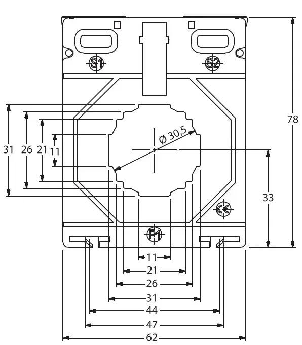 Трансформатор струму ETI 004805512 CTR-30 500/5 10VA CL.0 5 - фото №4 Трансформатор струму ETI 004805512 CTR-30 500/5 10VA CL.0 5 - фото №4