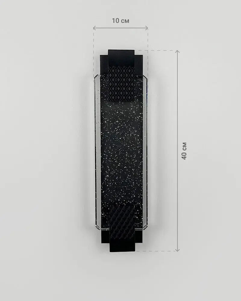 Бра, настінний світильник Line.F WB35/400 BK LED 1x6W 4000K IP20 чорний - фото №7