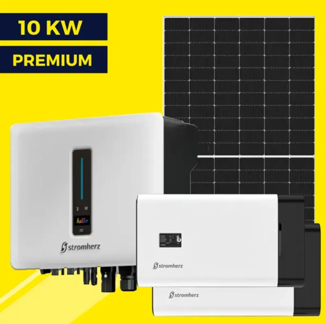 Гибридная солнечная станция на 10 кВт Premium | Stromherz 10 kw | Ulica 550W | Stromherz 6,9 kWh
