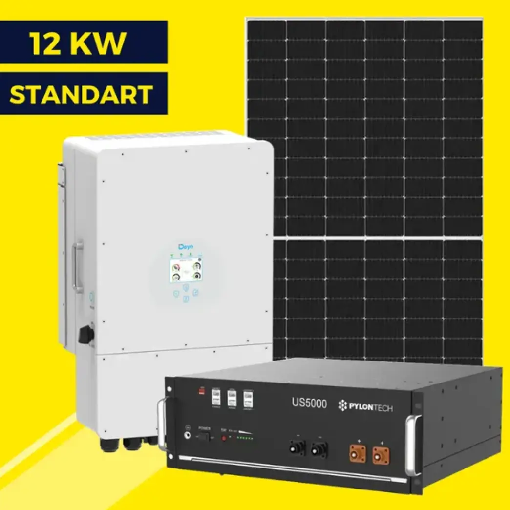 Гибридная солнечная станция на 12 кВт Standart | Deye 12 kw | LP Longi 450W