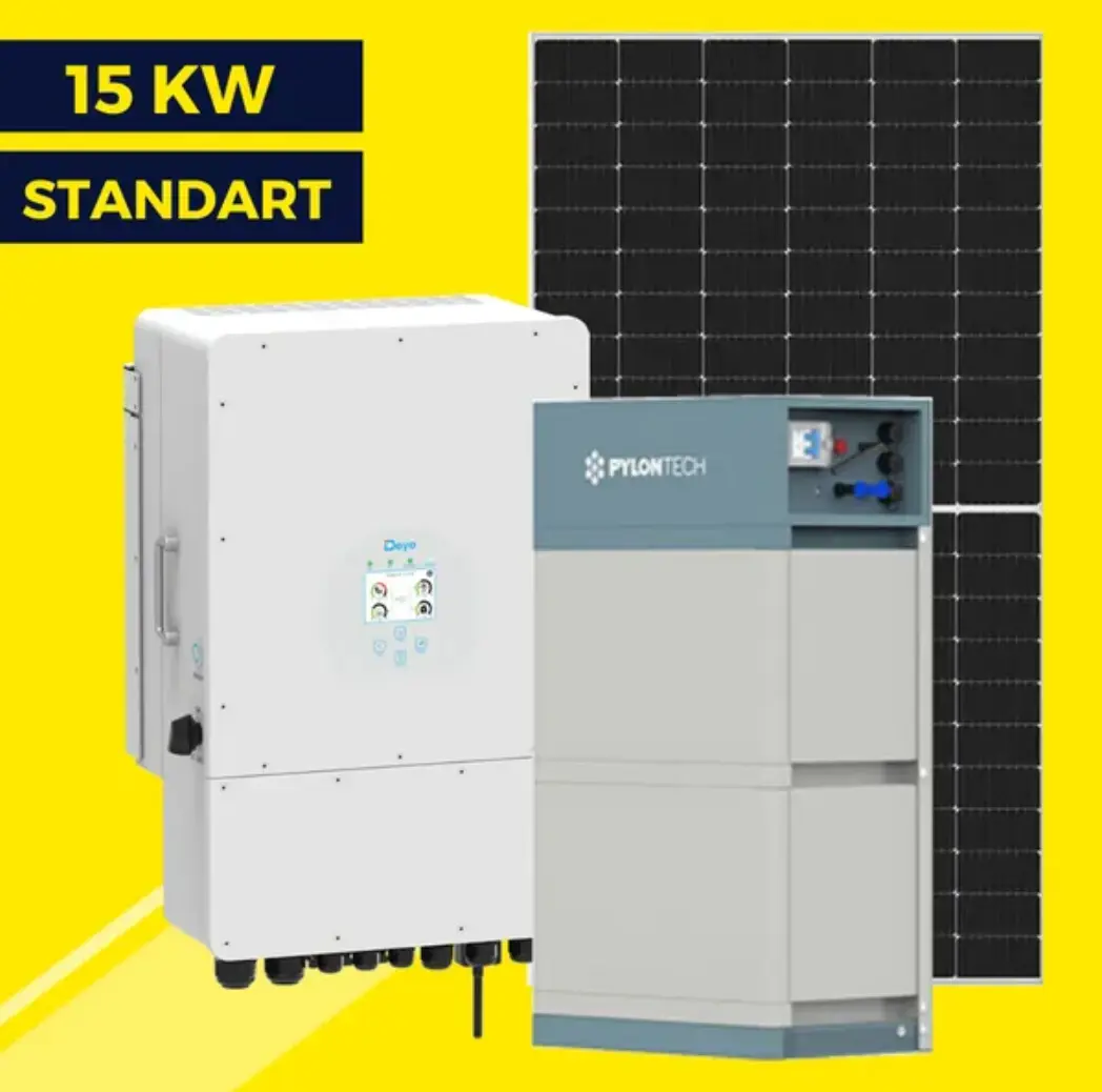Гібридна сонячна станція 15 кВт Standart | Deye 15 kw | Ulica 550W
