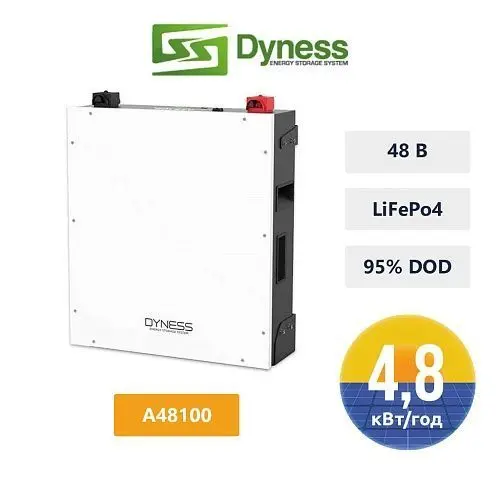 Літієвий акумулятор DYNESS A48100 LiFePO4 , 4.8 кВт*год /48 В - фото №3