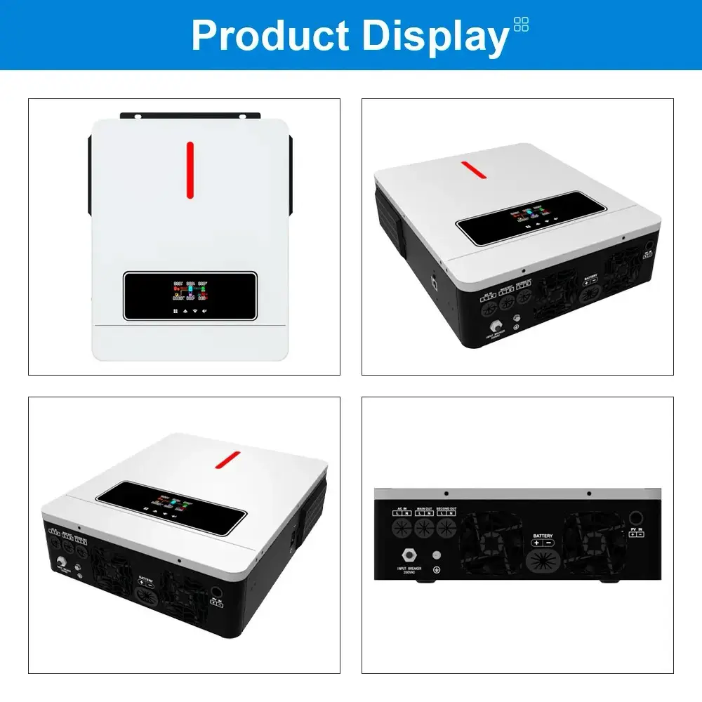 Гібридний інвертор Daxtromn AGH-6.2KW, 48 В, 120 А, 6200 Вт (безперебійник, UPS, ДБЖ) - фото №7