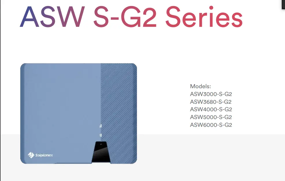 Гібридний інвертор Solplanet ASW600 6K-S-G2 1ф 2MPPT 48В 6кВт, перетворювач напруги - фото №1