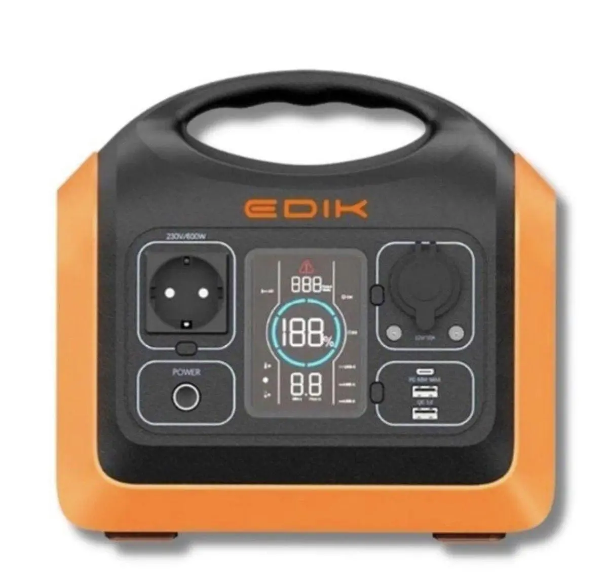 Портативна зарядна станція - EDIK 600W - (18 6000 мАч; 595 Втч)