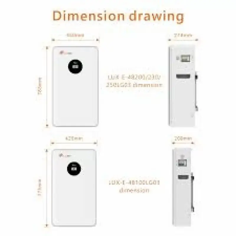 LUX-E-48100LG03 Felicity (LiFePO4 51,2V 100Ah 5kWh) - фото №5