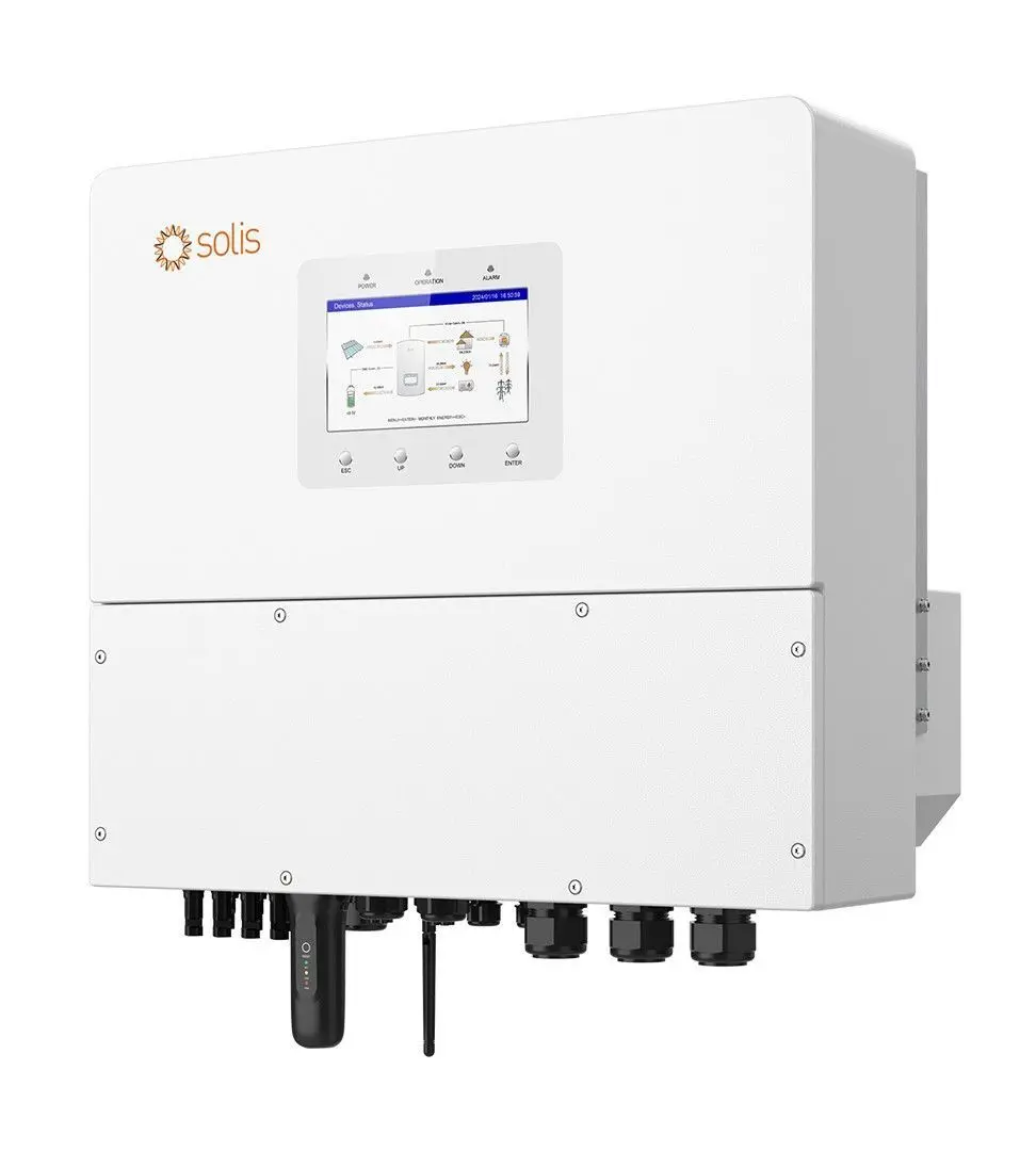 Гібридний інвертор Solis S6-EH3P20K-H 20кВт, 4 MPPT, високовольтний, трифазний
