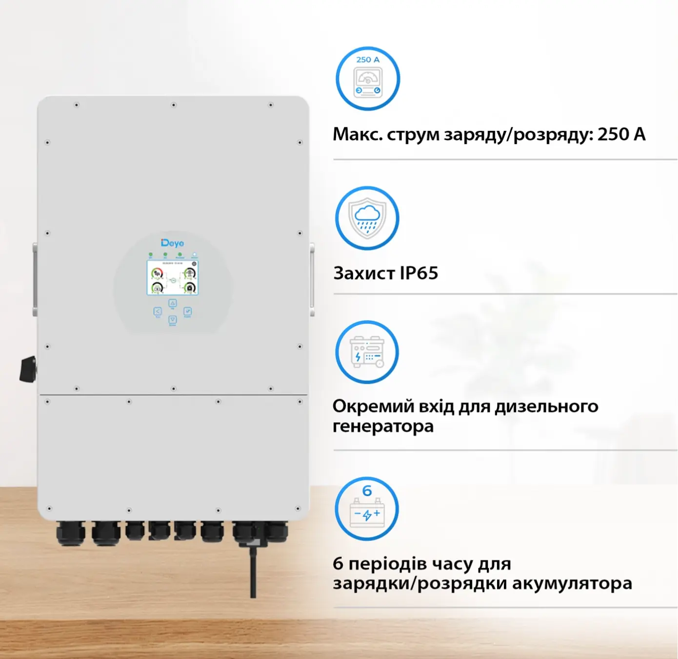 Гибридный инвертор DEYE SUN-12K-SG02LP1-EU-AM3