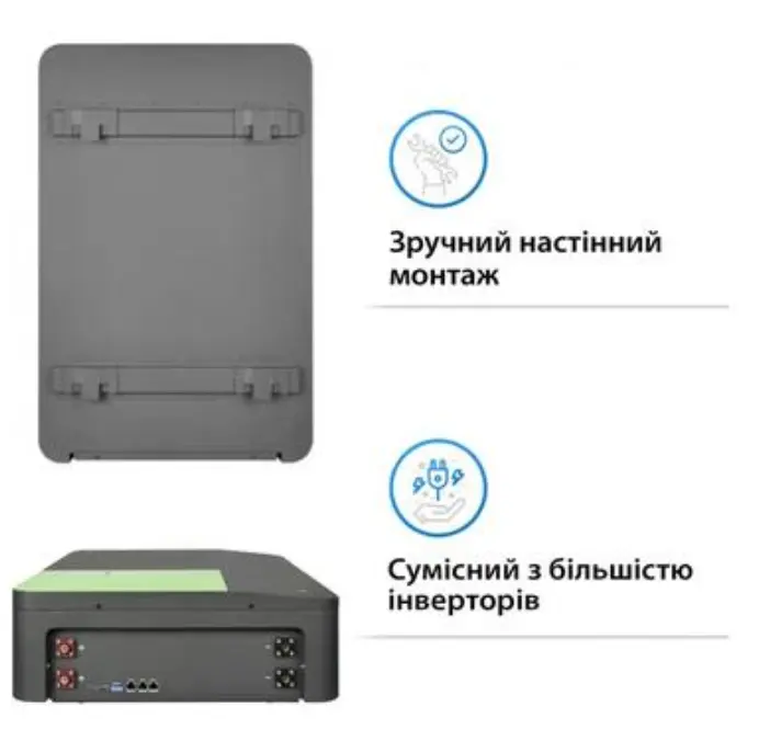 Акумуляторна батарея Solarverse 51.2v 100AH 5.12kwh lifepo4(SV48V100AhWM) - фото №1
