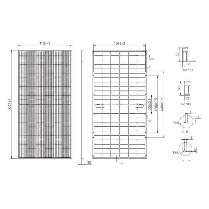 Солнечная панель Tongwei Solar TWMND-72HD590(BF) Bifacial Topcon N-type - фото №2 Солнечная панель Tongwei Solar TWMND-72HD590(BF) Bifacial Topcon N-type - фото №2