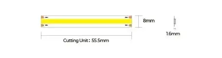 LED стрічка COLORS COB-24V-IP20 10W 1210Lm 3000K 5м (DF8-24V-8mm-V1-WW) - фото №2 LED стрічка COLORS COB-24V-IP20 10W 1210Lm 3000K 5м (DF8-24V-8mm-V1-WW) - фото №2