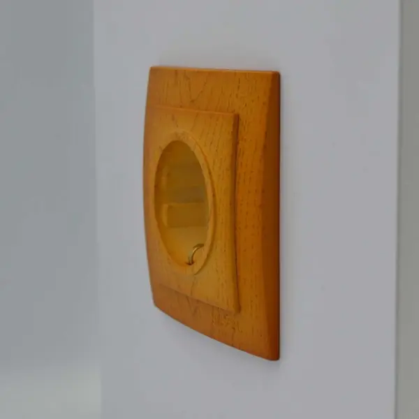 Розетка Nilson Touran дуб 1-я с заземлением ( 24251017 ) - фото №2