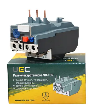 Реле электротепловое UEC SB-TOR 0,4-0,63А - фото №1