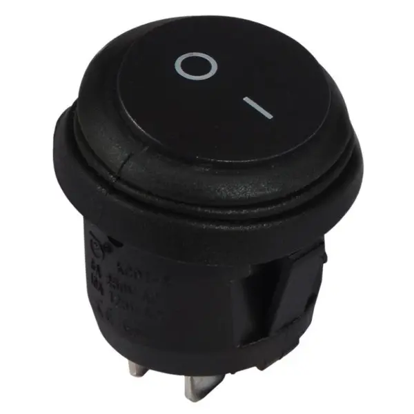 Переключатель TNSy KCD1-8-101 B/B круглый черный (TNSy5500747) Переключатель TNSy KCD1-8-101 B/B круглый черный (TNSy5500747)