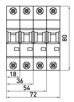 Модульный автоматический выключатель E.Next e.industrial.mcb.100.3.C20 3р 20А C (i0180022) - фото №1