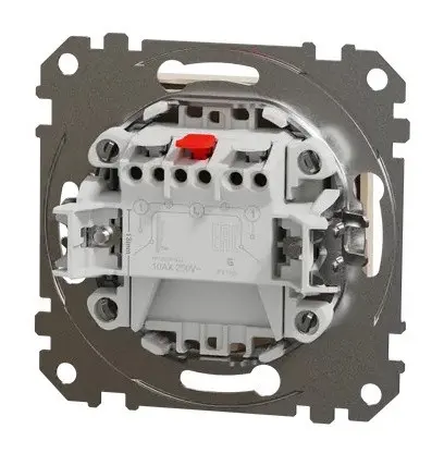 Двухклавишный выключатель Schneider Electric Sedna Design & Elements бежевый SDD112105 - фото №3