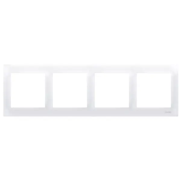 Чотиримісна рамка Kontakt Simon Simon 54 Premium DR4/11 (білий) - фото №1