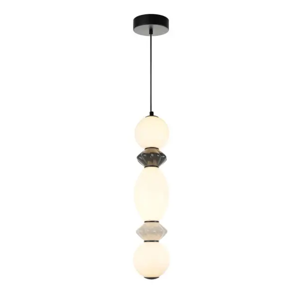 Підвісний світильник, люстра Italux PND-94921-3V-BK Balos LED 1x14W 3000K 1600Lm IP20 чорний Підвісний світильник, люстра Italux PND-94921-3V-BK Balos LED 1x14W 3000K 1600Lm IP20 чорний