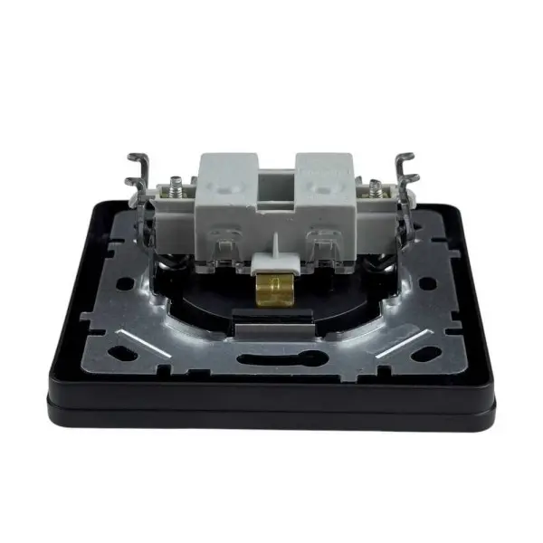 Розетка Nilson Selene антрацит 1-на з заземленням з кришкою ( 23362518 ) - фото №4