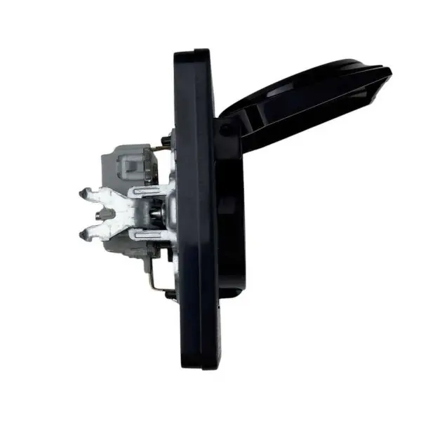 Розетка Nilson Selene антрацит 1-на з заземленням з кришкою ( 23362518 ) - фото №5