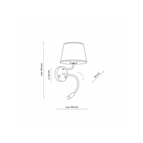 Бра, настінний світильник Tk Lighting 10081 Maja E27+G9 2x60+6W IP20 Bk - фото №4 Бра, настінний світильник Tk Lighting 10081 Maja E27+G9 2x60+6W IP20 Bk - фото №4
