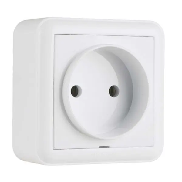 Розетка Nilson Unique біла 1-на без заземлення ( 28111015 )