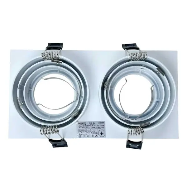 Світильник точковий Violux RIO-2L GU5.3 IP20 білий ( 132001 ) - фото №3