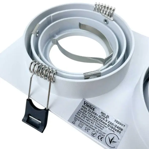 Світильник точковий Violux RIO-2L GU5.3 IP20 білий ( 132001 ) - фото №4