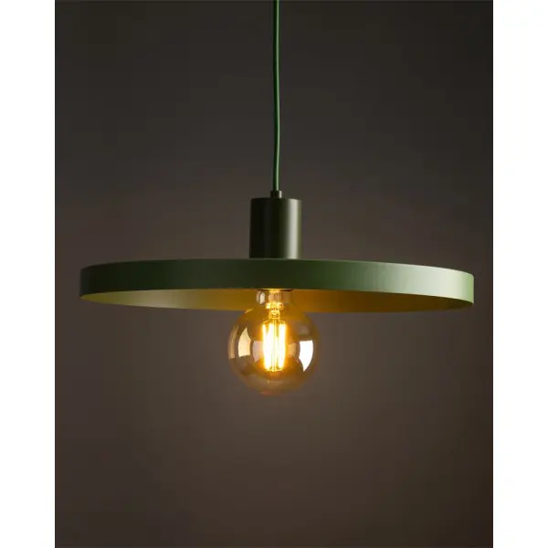 Підвісний світильник, люстра TK Lighting 10762 Sila E27 1x15W IP20 зелений - фото №1