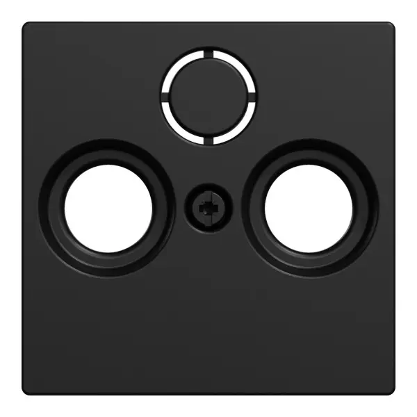 Центральна панель TV розетки антенна Merten System M Ocean Plastic, MEG4123-0403 (чорна матова) Центральна панель TV розетки антенна Merten System M Ocean Plastic, MEG4123-0403 (чорна матова)