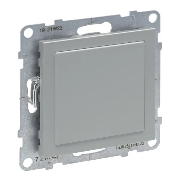 Заглушка с адаптером MOSAIC Legrand SUNO (алюминий) 721343