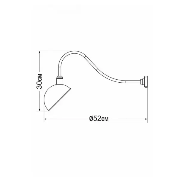 Бра, настінний світильник Pikart 3897-2 Scoop E14 60W IP20 - фото №2
