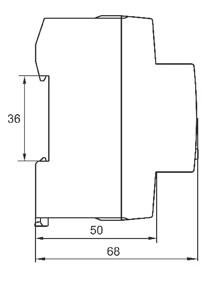 Трехфазное реле контроля напряжения и тока Promfactor FRVA3-63A - фото №3
