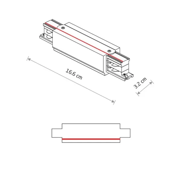 З'єднувач Nowodvorski 8708 CTLS Power Straight Connector IP20 чорний - фото №2