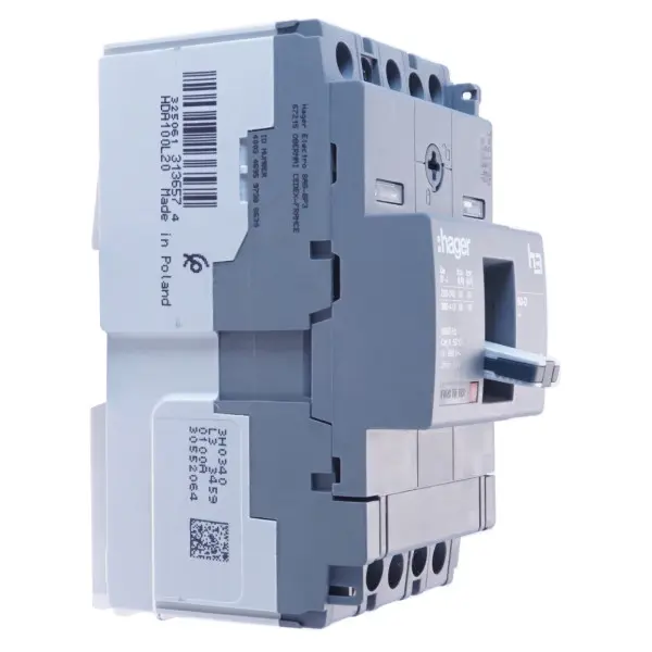 Автомат Hager x160, In=100А, 3п, 18kA - фото №2