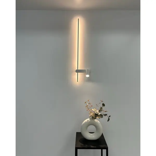Бра, настенный светильник Nowodvorski 11578 Easy Left LED+GU10 MR11 11W+10W 3000K 450Lm IP20 белый - фото №1 Бра, настенный светильник Nowodvorski 11578 Easy Left LED+GU10 MR11 11W+10W 3000K 450Lm IP20 белый - фото №1