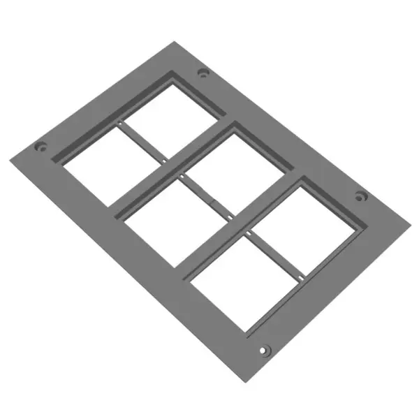Рамка для підлогової коробки Kopos 8595568930781 PP 80/45/6 для 6-ти приладів - фото №2
