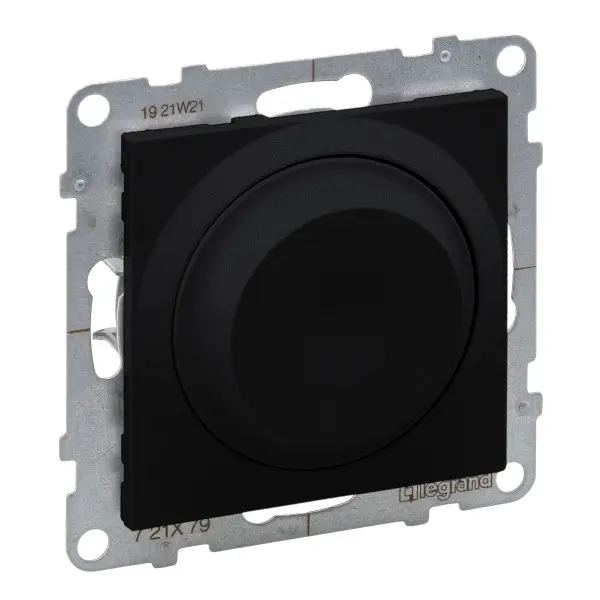 Поворотний світлорегулятор 300Вт/250В Legrand SUNO (чорний) 721479