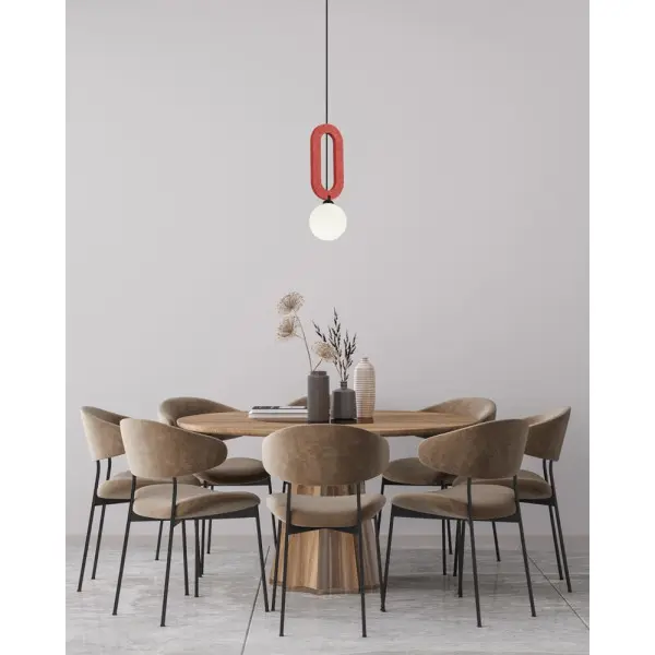 Подвесной светильник, люстра Italux PND-59839-1-RED Masso G9 1x25W IP20 красный - фото №1 Подвесной светильник, люстра Italux PND-59839-1-RED Masso G9 1x25W IP20 красный - фото №1