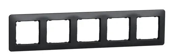 П'ятипостова рамка Schneider Electric Sedna Design чорна SDD314805