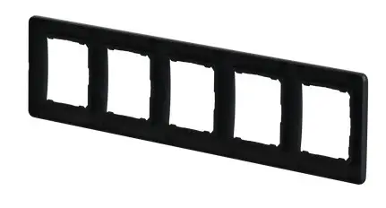 П'ятипостова рамка Schneider Electric Sedna Design чорна SDD314805 - фото №2