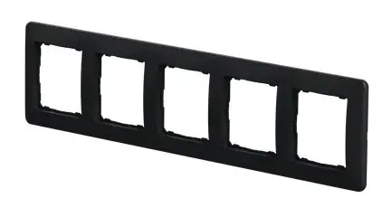 П'ятипостова рамка Schneider Electric Sedna Design чорна SDD314805 - фото №4