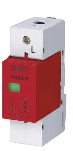 Ограничитель импульсного перенапряжения CNC YCS6-В 1Р 385В (Б00033459) Ограничитель импульсного перенапряжения CNC YCS6-В 1Р 385В (Б00033459)