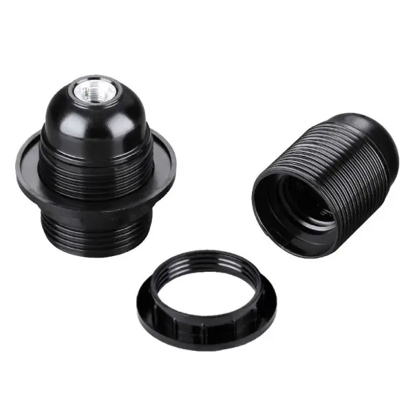 Патрон Е27 люстровий VL269 бакеліт чорний Violux ( 950004 ) - фото №1