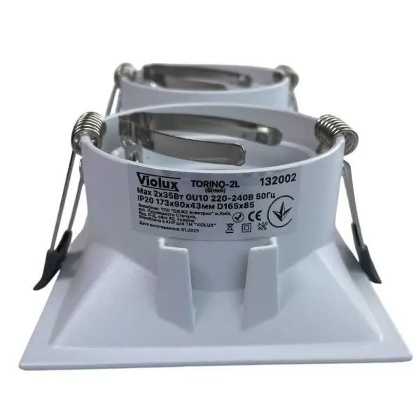 Светильник точечный Violux TORINO-2L GU10 IP20 белый ( 132002 ) - фото №4