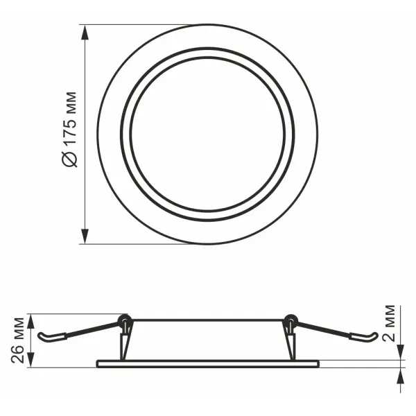 Светильник Videx Back 15Вт 5000K (VL-DLBR-155) - фото №2