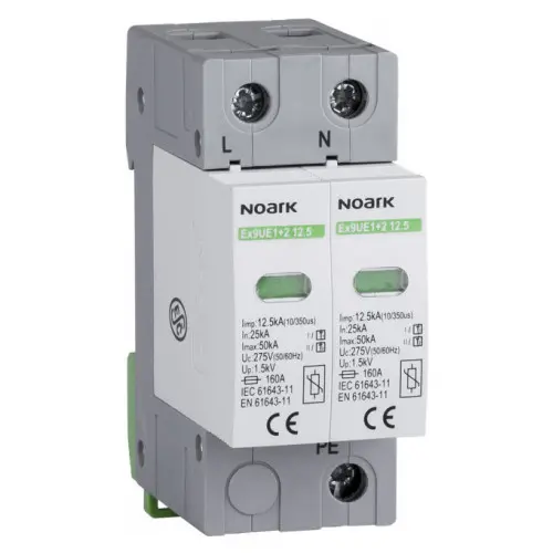 УЗИП NOARK Ex9UE1+2 1+2 (B+C) 50кА 275В AC 2P (103336) УЗИП NOARK Ex9UE1+2 1+2 (B+C) 50кА 275В AC 2P (103336)