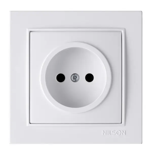 Розетка Nilson Thor біла 1-на без заземлення ( 27111015 )