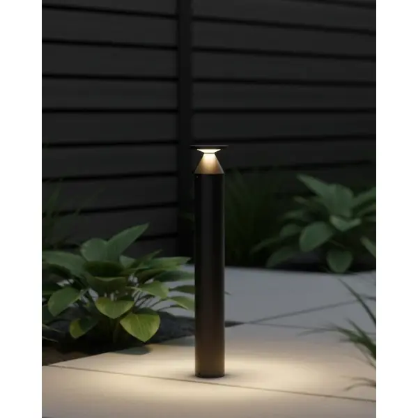 Вуличний світильник AZzardo AZ5710 Elias LED 1x13W 4000K 694Lm IP65 графітовий - фото №1